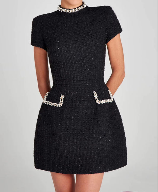 Shiny Elegant Mini Dress for Women