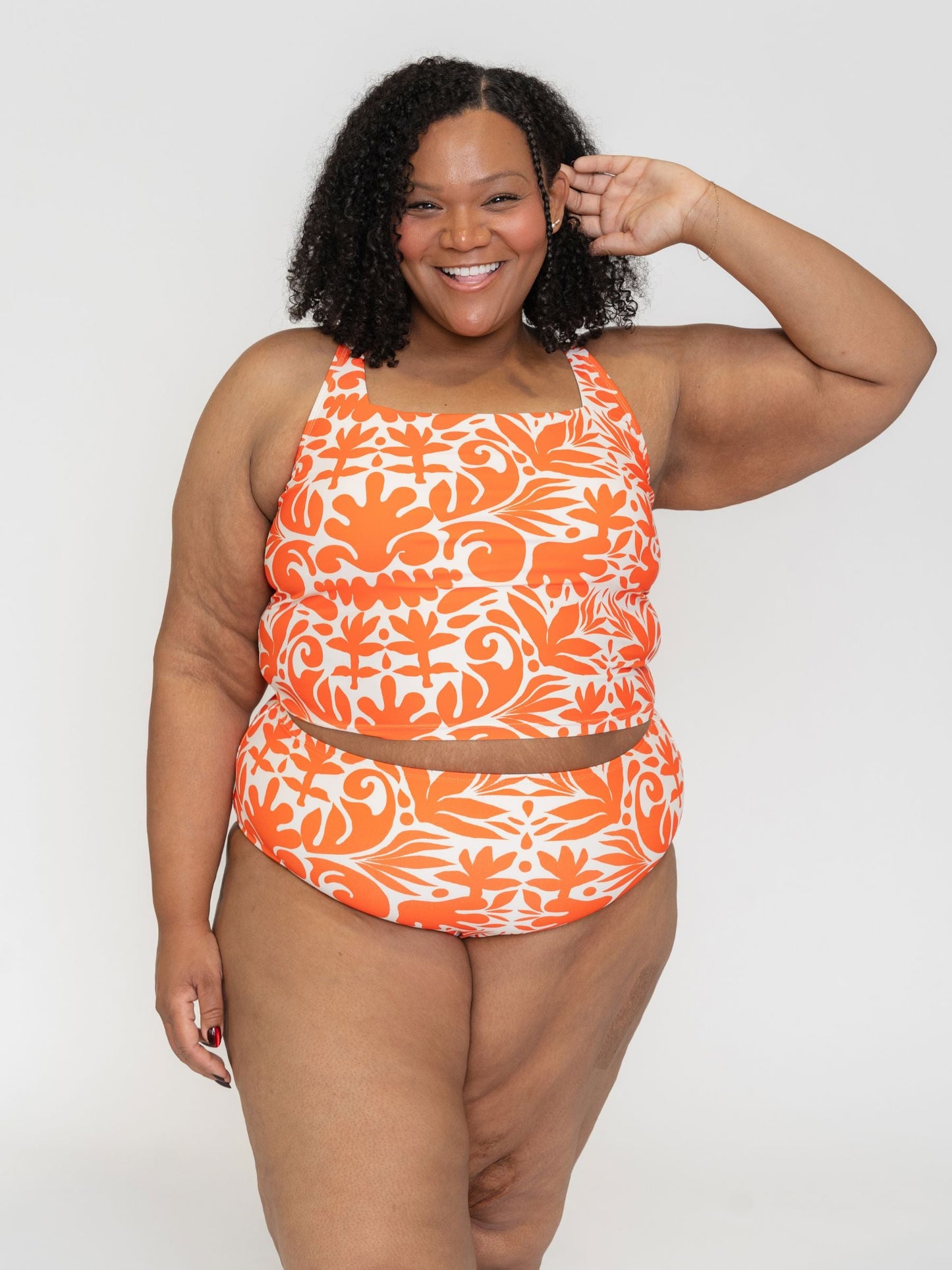 Terracotta Square Neck Crop Top