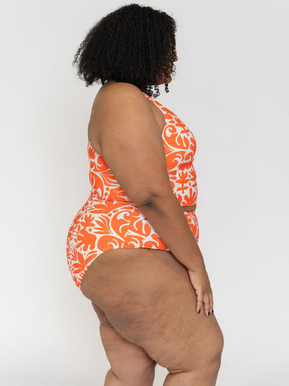 Terracotta Square Neck Crop Top