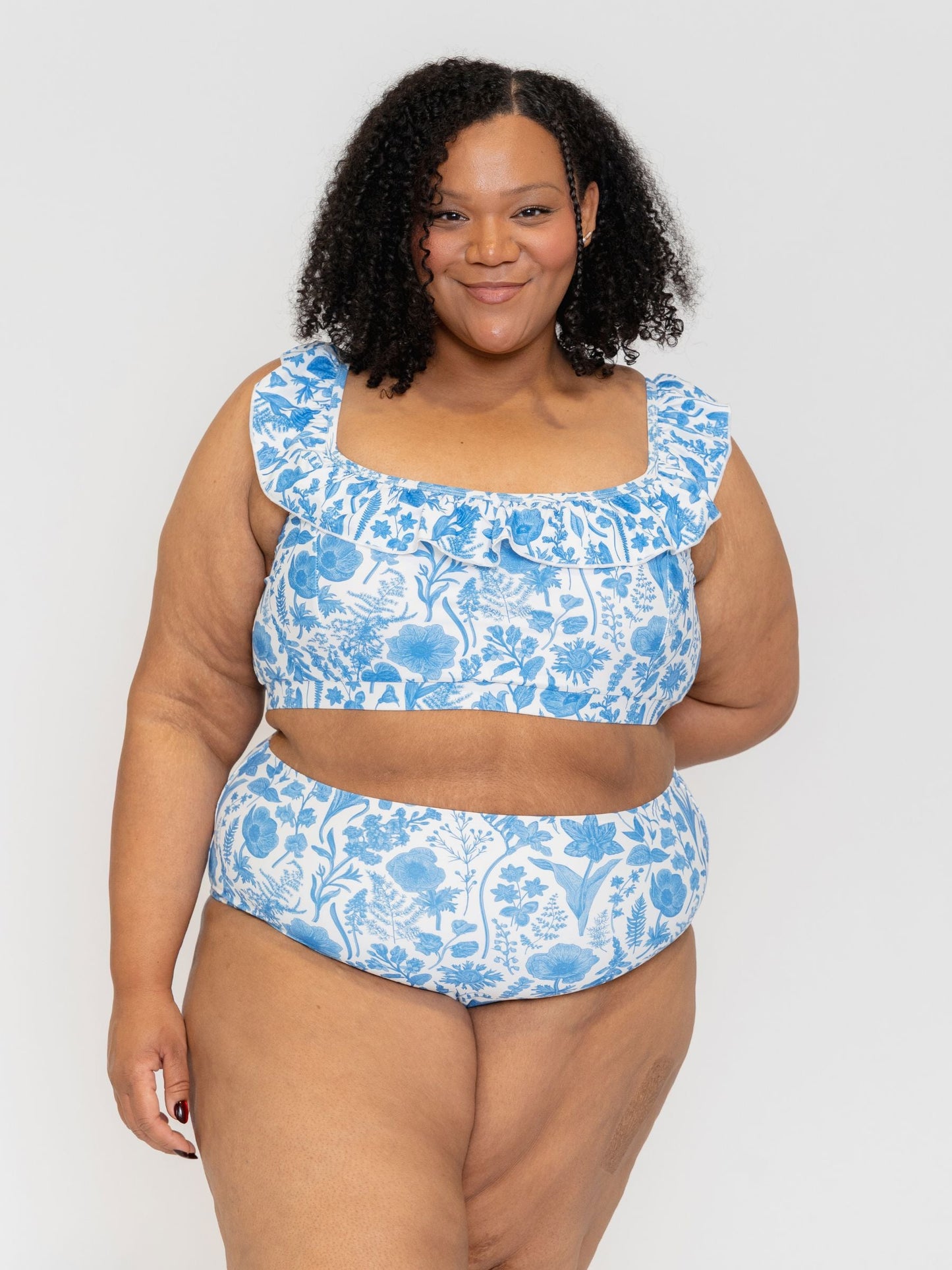Botany Ruffle Scoop Bralette