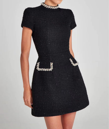Shiny Elegant Mini Dress for Women