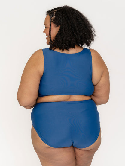 Navy High-Waist Bottom