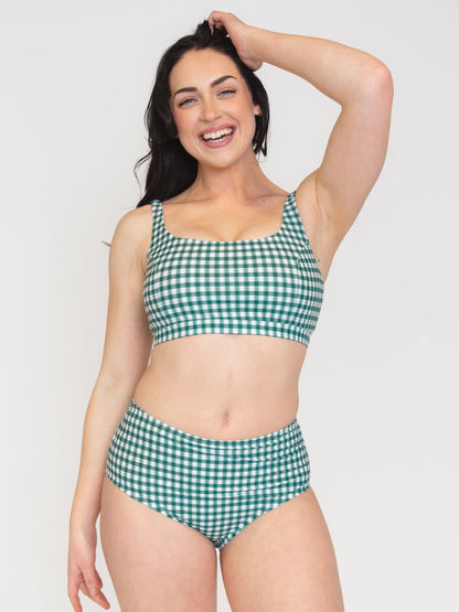 Juniper Gingham High-Waist Bottom
