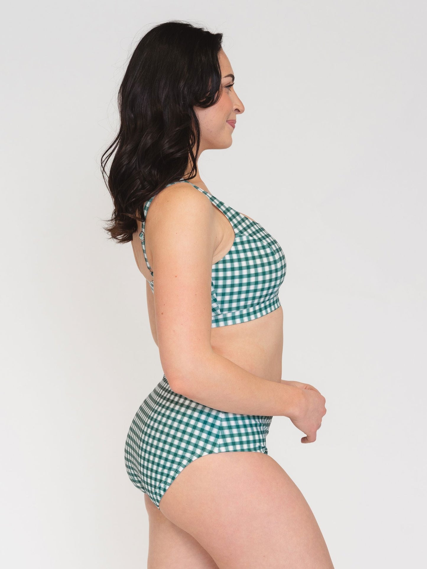 Juniper Gingham High-Waist Bottom
