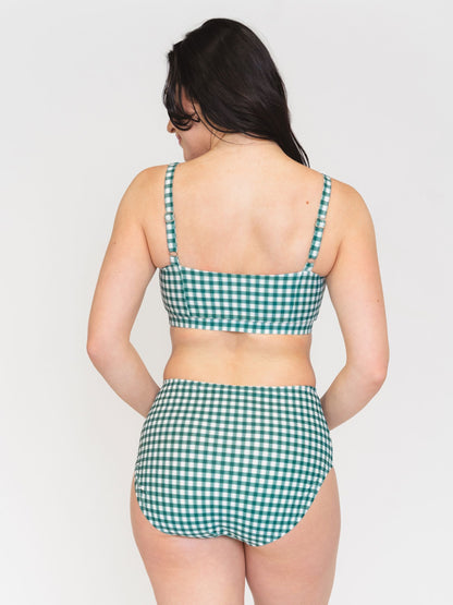 Juniper Gingham Scoop Bralette
