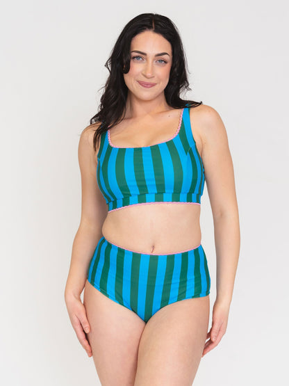 Juniper Stripe High-Waist Bottom