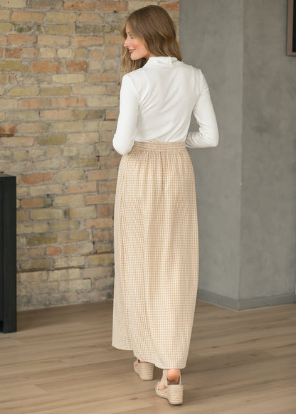 Rayne Modern Gingham Maxi Skirt