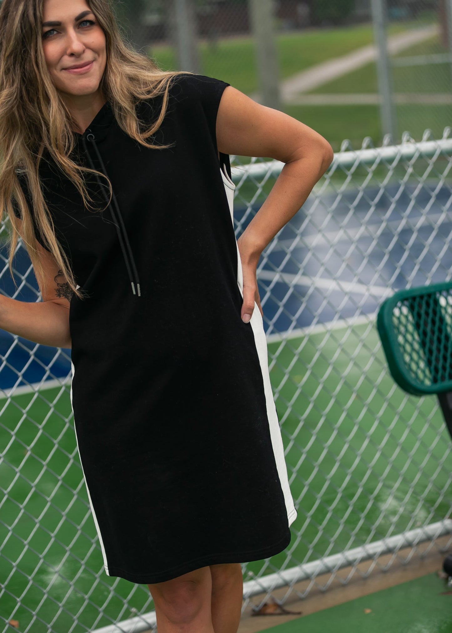 Asher Hooded Sweatshirt Dress - FINAL SALE