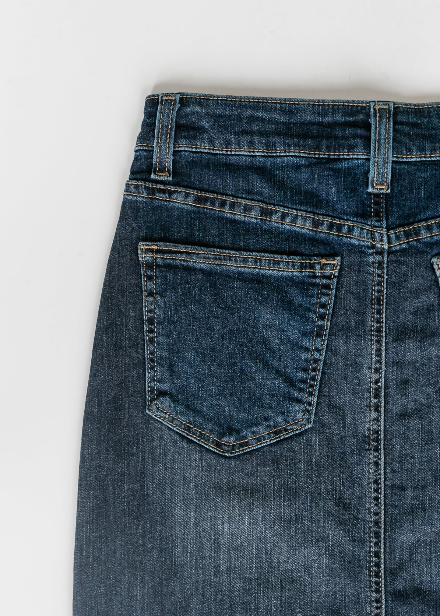 Bria Dark Wash Denim Maxi Skirt - FINAL SALE