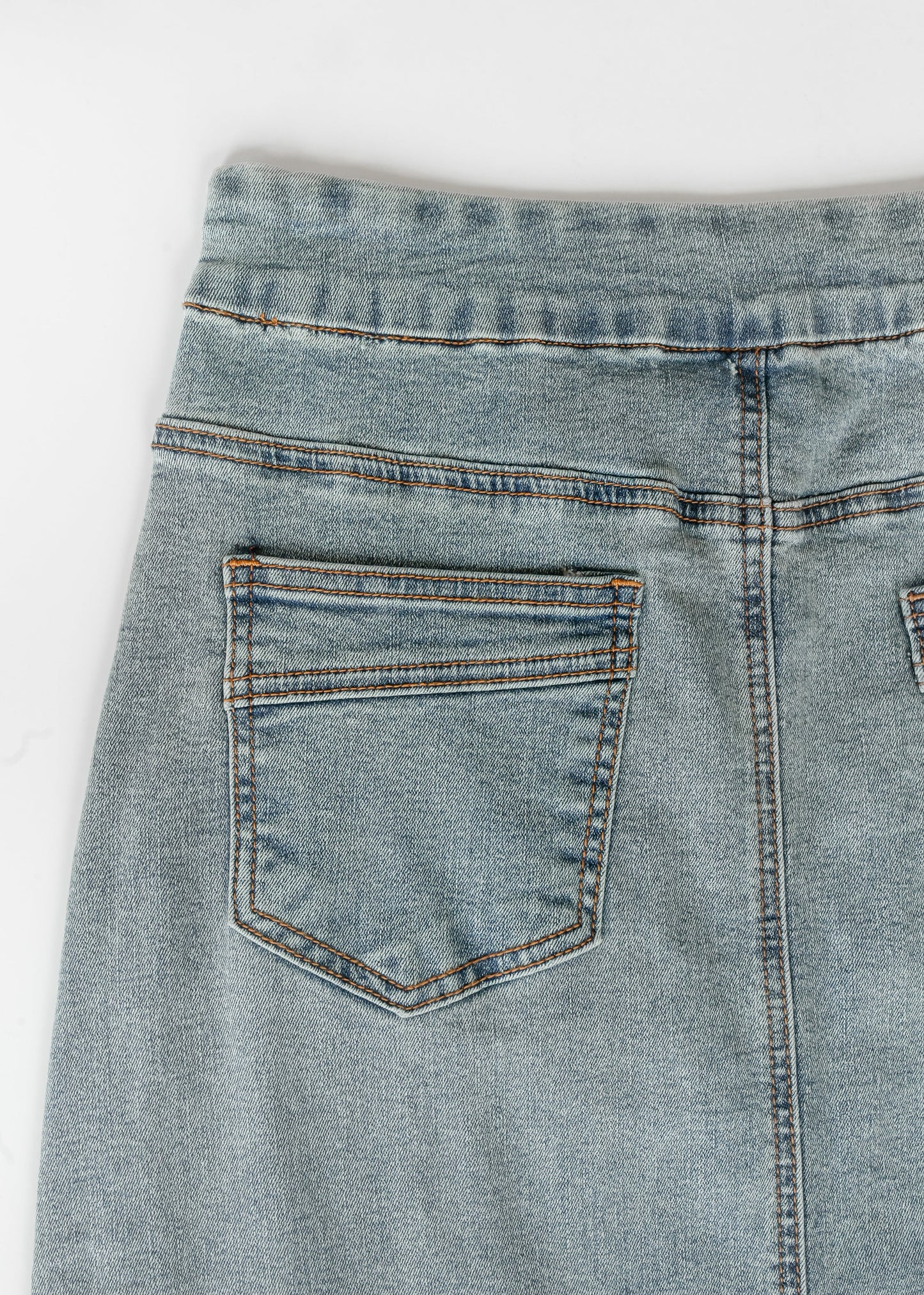 Donna Classic Wash Maxi Denim Skirt