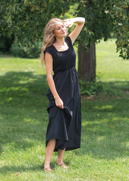 Eleanor Black A-line Maxi Dress - FINAL SALE