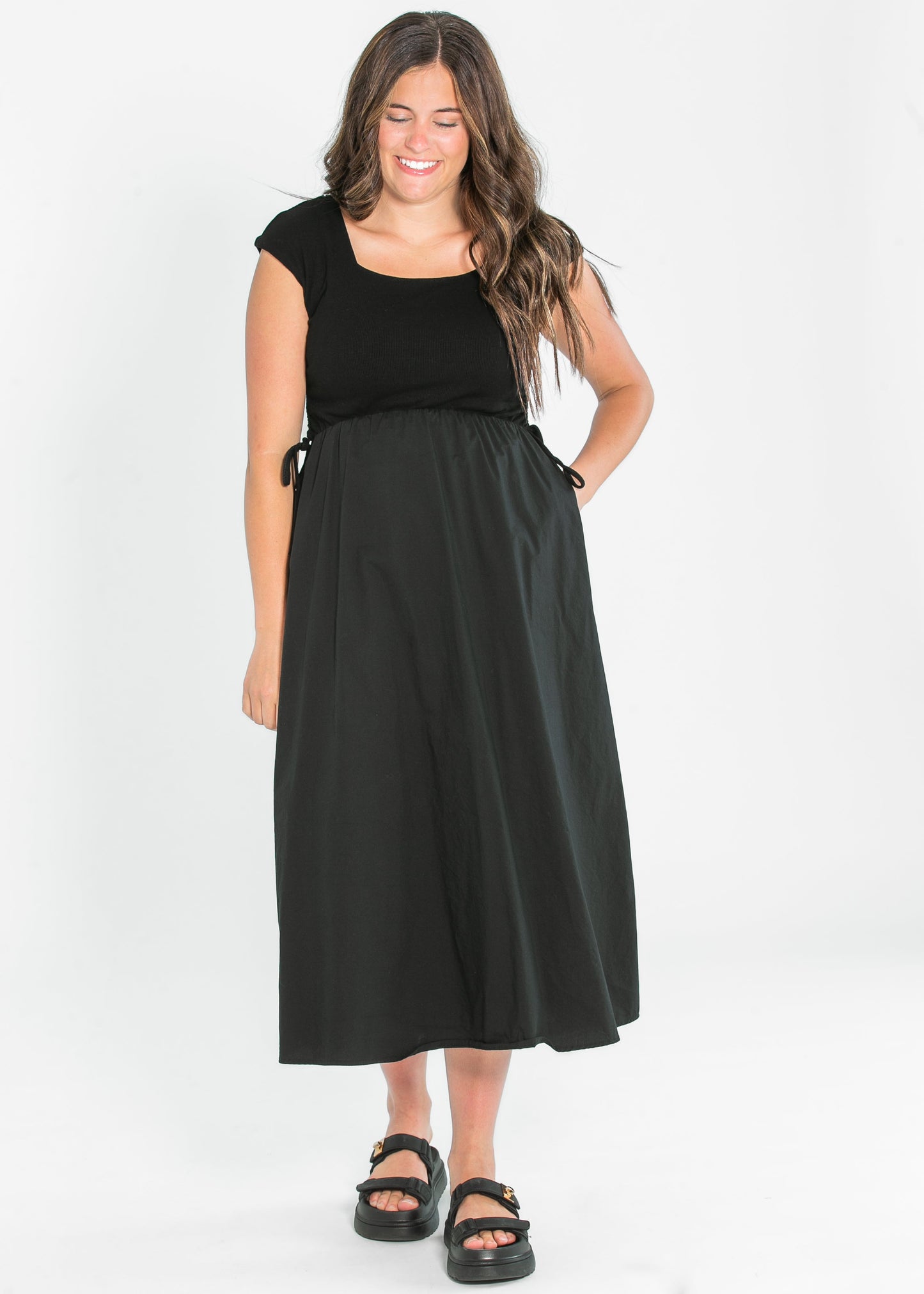 Eleanor Black A-line Maxi Dress - FINAL SALE
