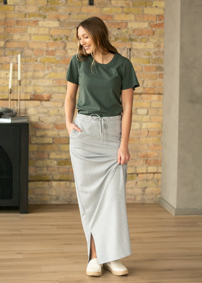 Essential Olive Flutter Sleeve Top