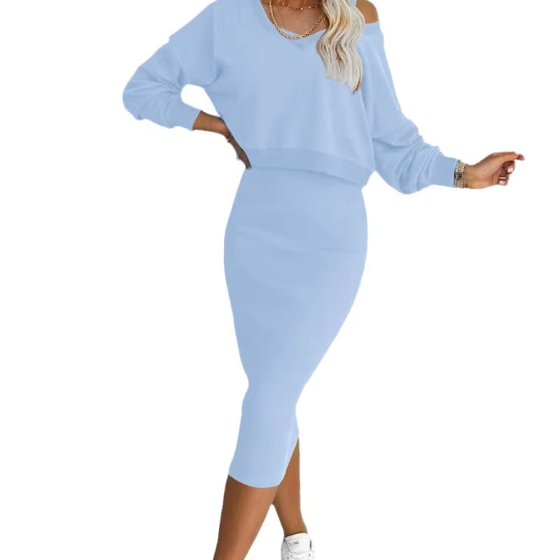 Two Piece-Set Knit Dress