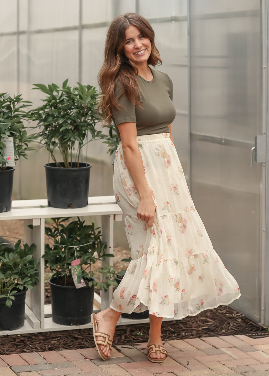 Helena Tiered Maxi Skirt - FINAL SALE