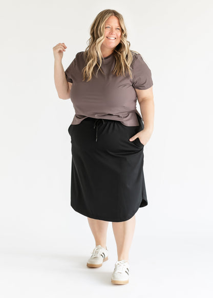 Kenedi Black Athletic Sport Skirt