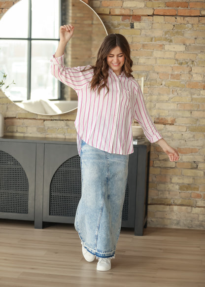 Mina Denim Maxi Skirt