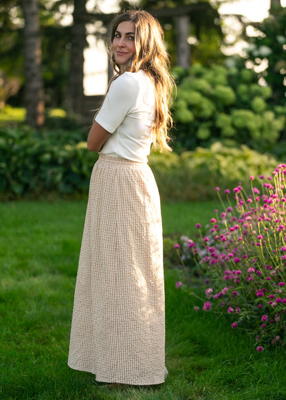 Rayne Modern Gingham Maxi Skirt