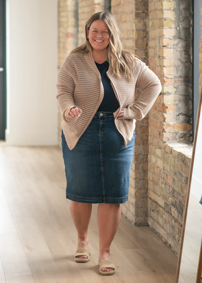 Tate Crochet Open Knit Cardigan