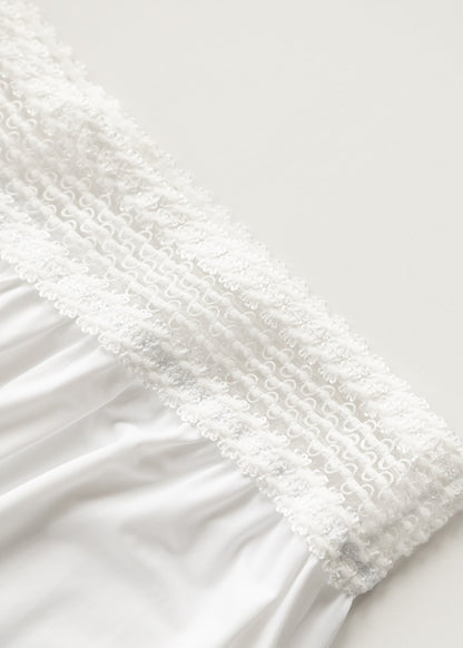 Women's White Half Slip